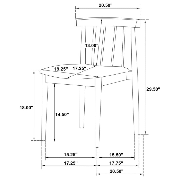 Decker 7-piece 82-inch Rectangular Dining Set Wheat and Walnut