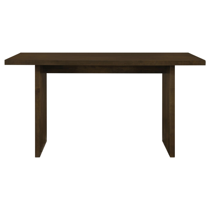 Decker 7-piece 70-inch Rectangular Counter Height Dining Set Black and Walnut
