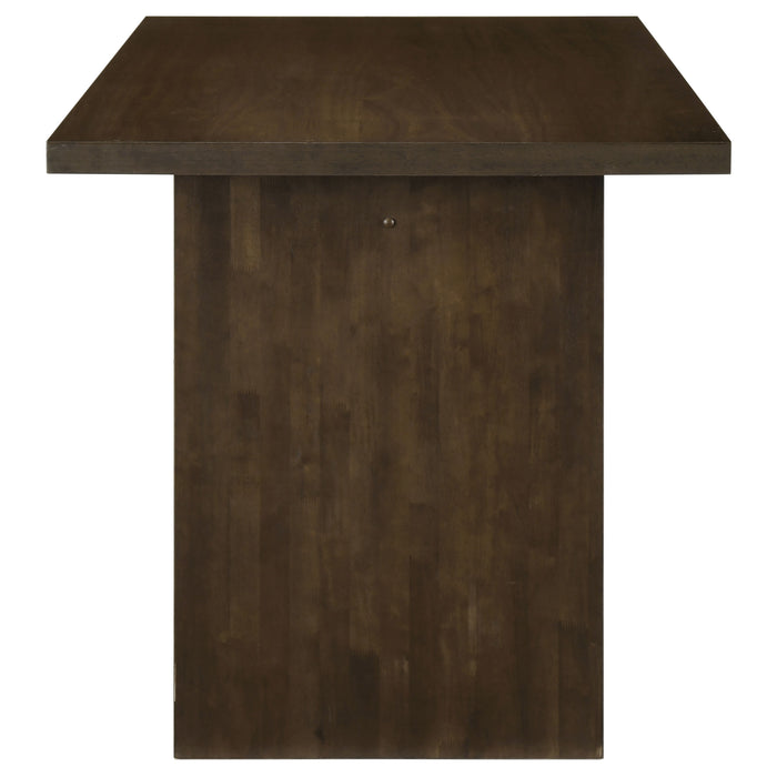 Decker 7-piece 70-inch Rectangular Counter Height Dining Set Grey and Walnut