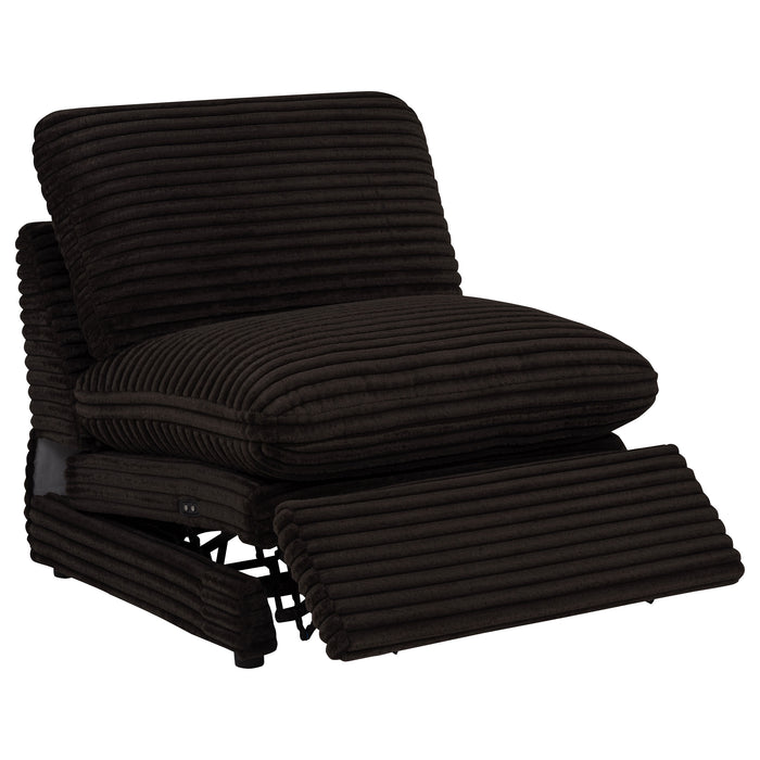Collins 5-Piece Power Reclining Home Theater Seating Chocolate Brown