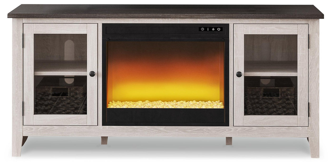 Ashley Express - Dorrinson 60" TV Stand with Electric Fireplace