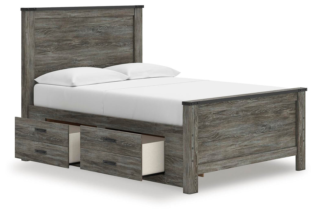 Frandern Full Panel Bed with Storage