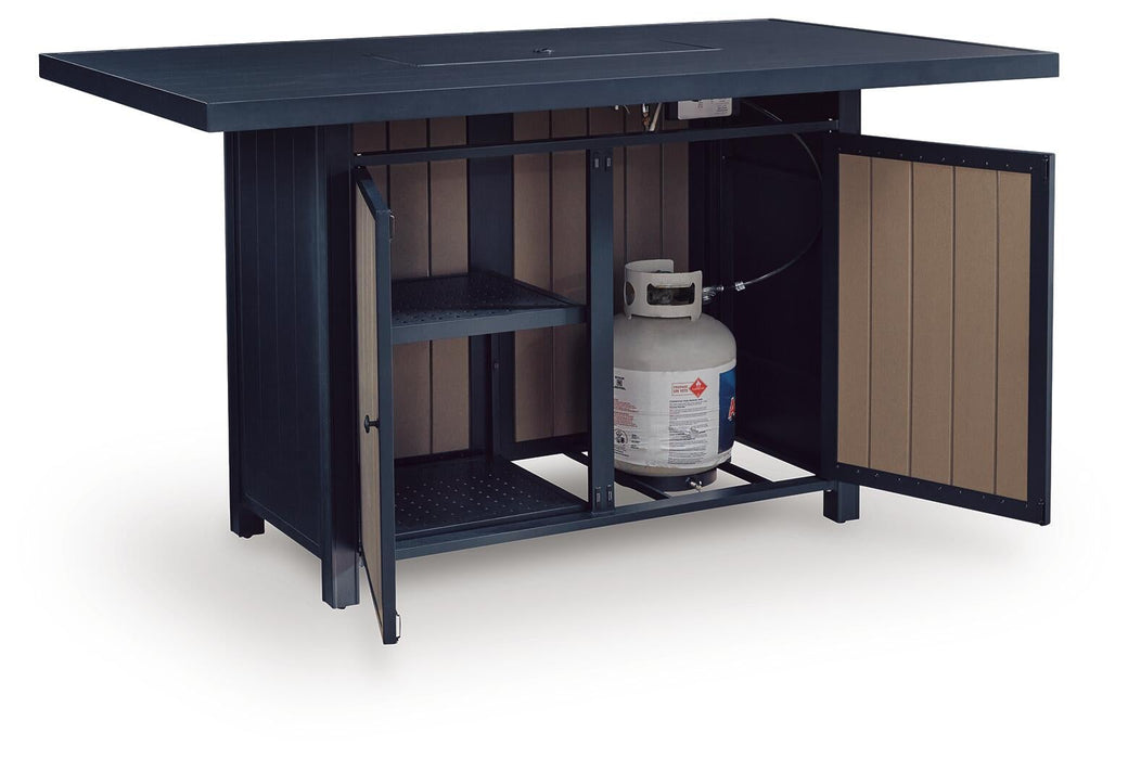 East Beach RECT Bar Table w/Fire Pit
