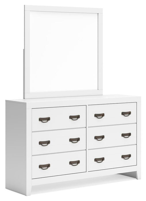 Binterglen King Panel Bed, Dresser, Mirror, Chest and Nightstand