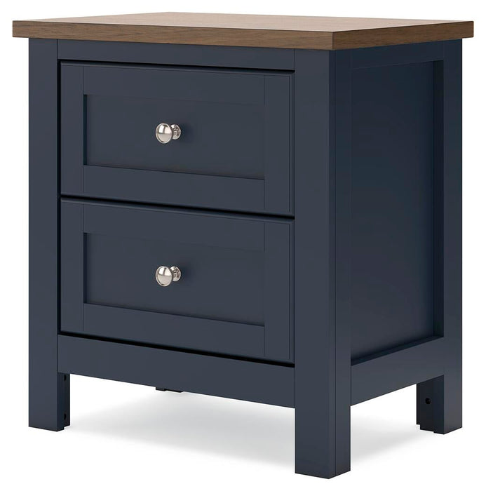 Landocken Twin Panel Headboard, Dresser, Mirror and Nightstand