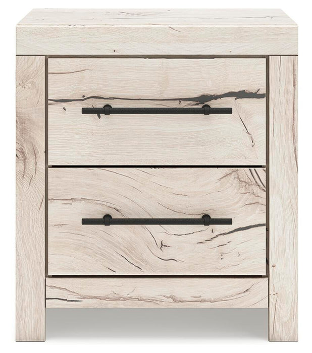 Lawroy Queen Panel Bed with Storage, Dresser, Mirror, Chest and Nightstand