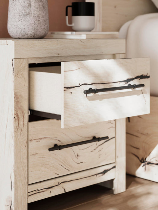 Lawroy King Panel Bed, Dresser, Mirror, Chest and Nightstand