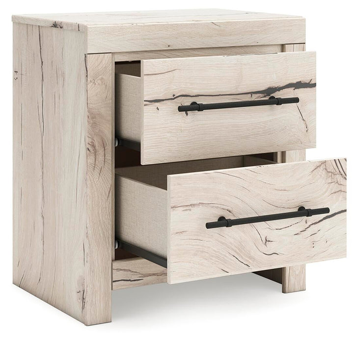 Lawroy Full Panel Storage Bed, Dresser, Mirror and Nightstand