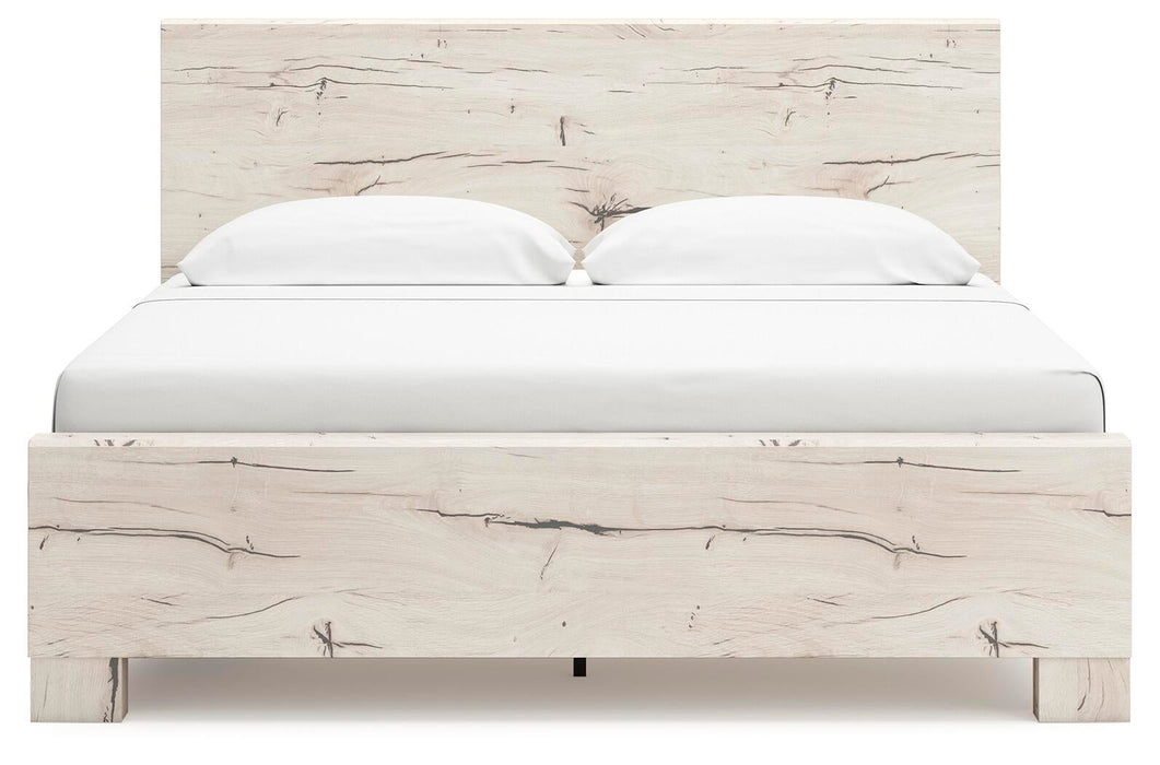 Lawroy King Panel Bed with Storage, Dresser, Mirror, Chest and Nightstand
