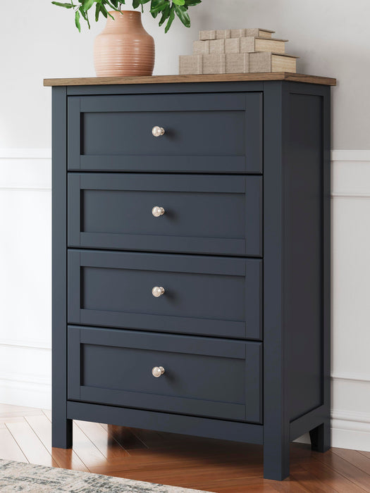 Landocken Queen Panel Headboard, Dresser, Mirror, Chest and Nightstand