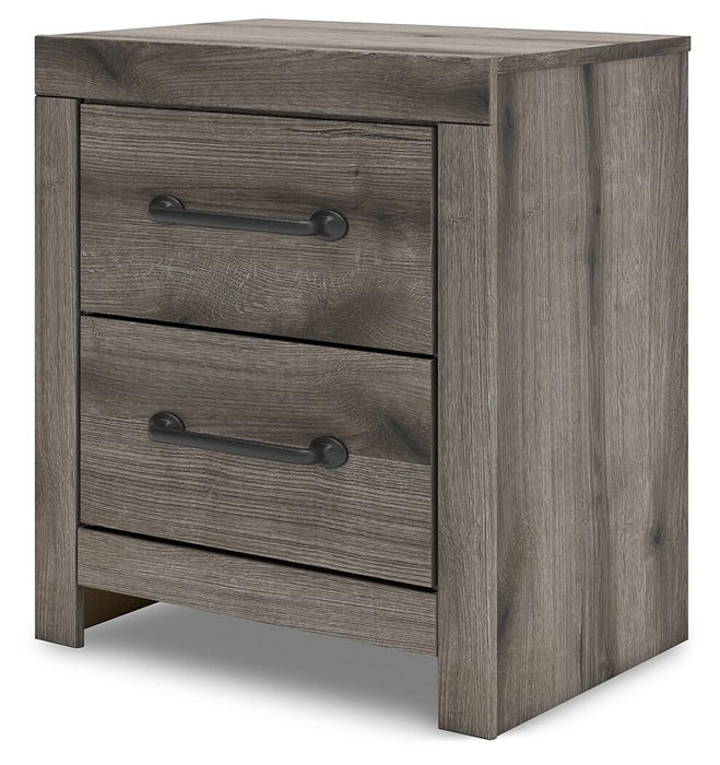 Graystorm Full Panel Storage Bed, Dresser, Mirror, Chest and Nightstand