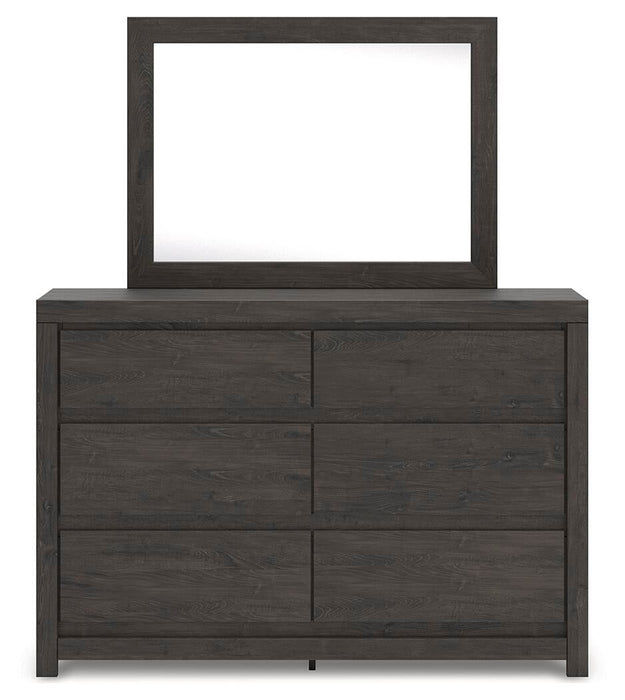 Fraluna King Panel Bed, Dresser, Mirror and Nightstand