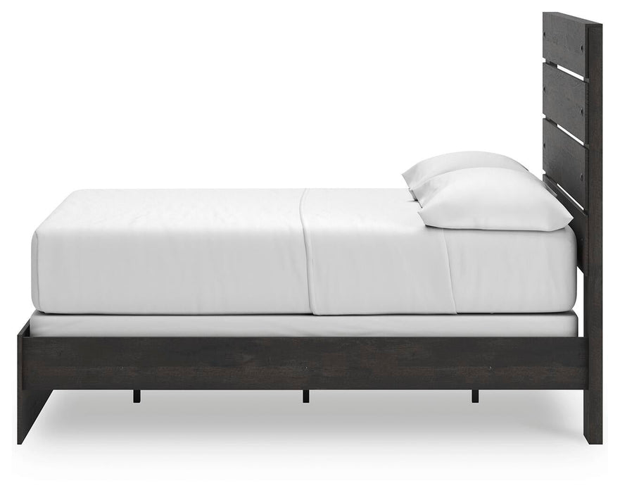 Hollivern Full Panel Bed, Dresser and Mirror