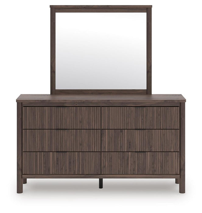 Cadmori Full Panel Platform Bed, Dresser and Mirror