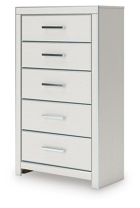 Zuraleus King Upholstered Bed, Dresser, Mirror, Chest and Nightstand