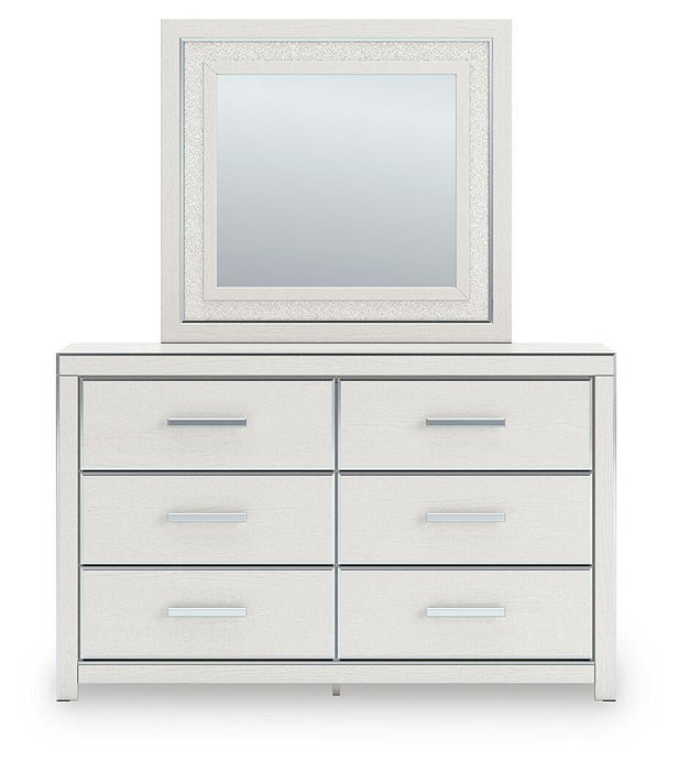 Zuraleus Queen Upholstered Bed, Dresser, Mirror and Nightstand
