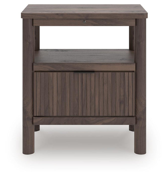 Pamytta Twin Panel Platform Bed, Dresser, Mirror and Nightstand