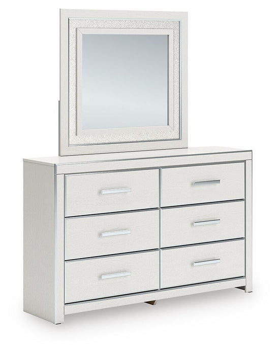 Zuraleus California King Upholstered Bed, Dresser and Mirror