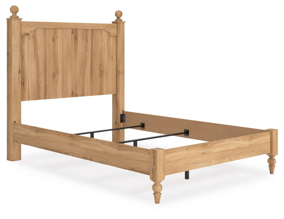 Aleaport Full Panel Bed with Mirrored Dresser