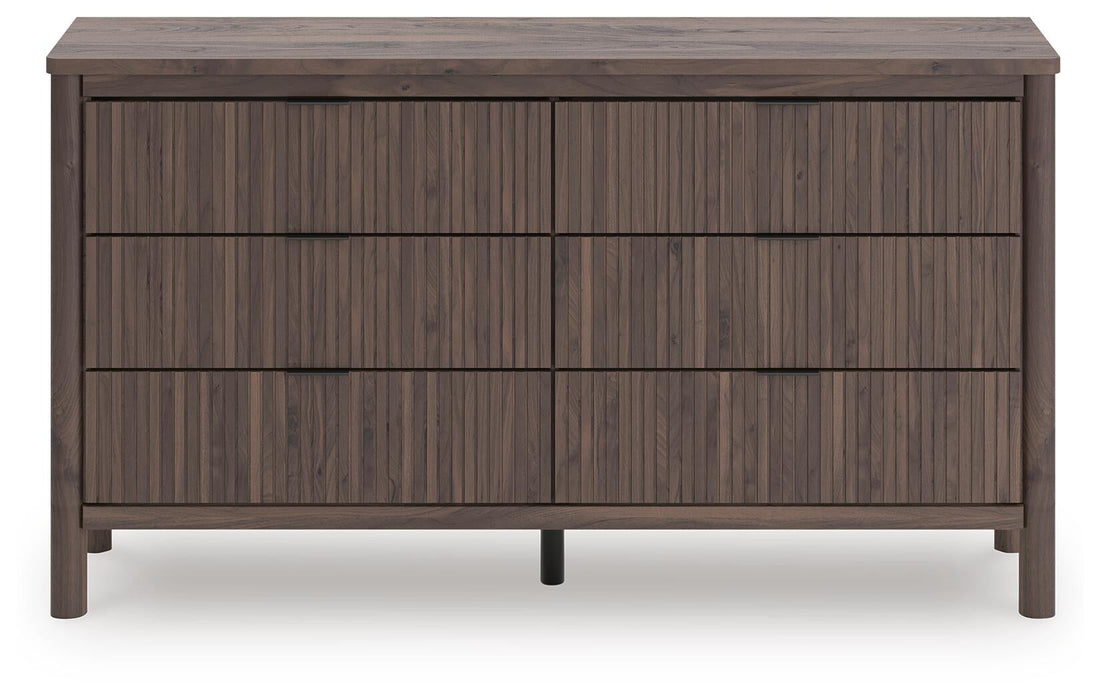 Pamytta King Panel Platform Bed, Dresser, Mirror and Nightstand