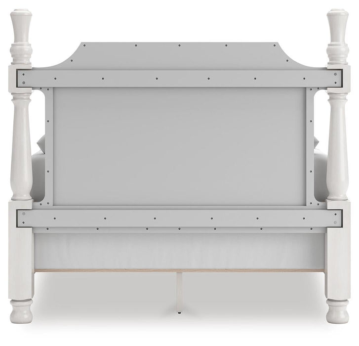 Rowlenstown Queen Poster Bed, Dresser, Mirror and Nightstand