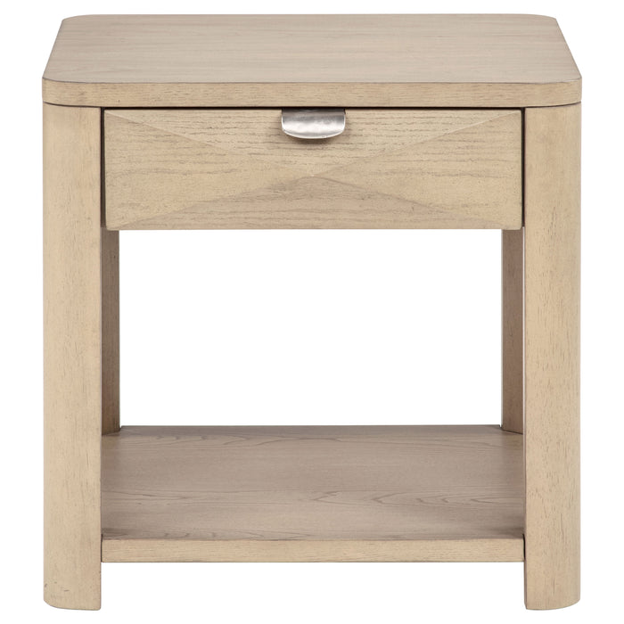 Marcelo 2-piece Coffee Table Set with Storage Light Elm
