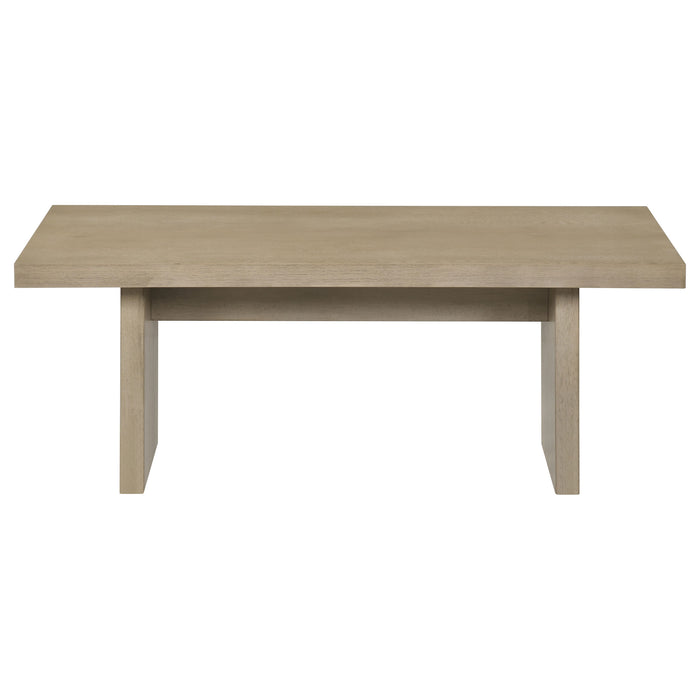 Decker 2-piece Coffee and End Table Set Natural Oak