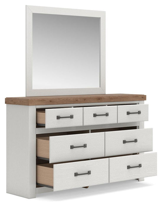 Savonport Twin Panel Bed, Dresser, Mirror, Chest and Nightstand