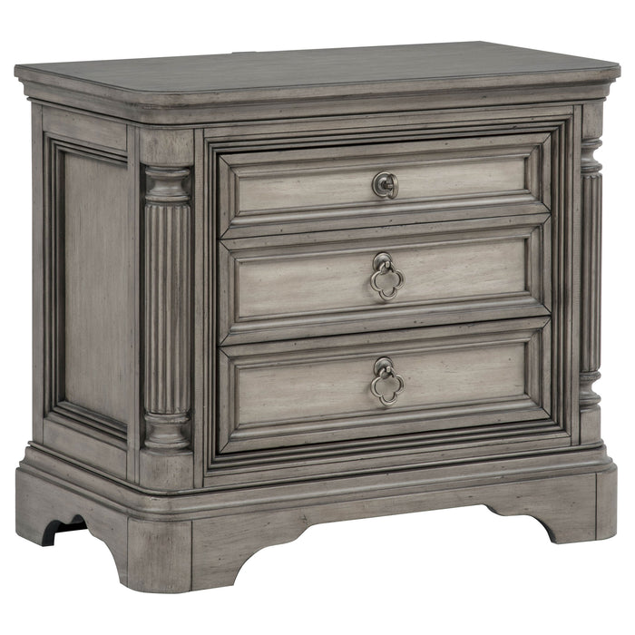 Cresswell 4-piece California King Storage Bedroom Set Taupe
