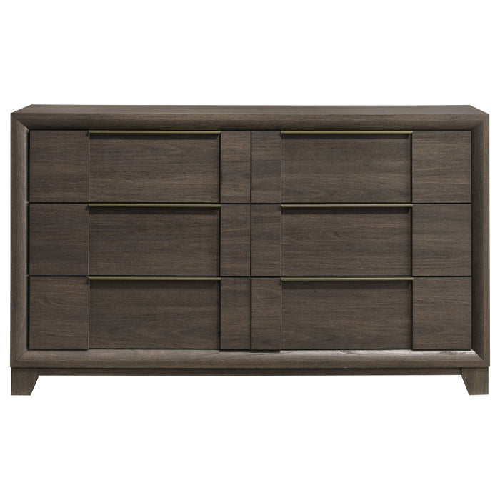 Farre 6-drawer Dresser Dark Brown