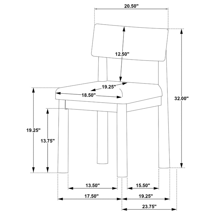 Faulkner 5-piece 48-inch Round Dining Set Cream
