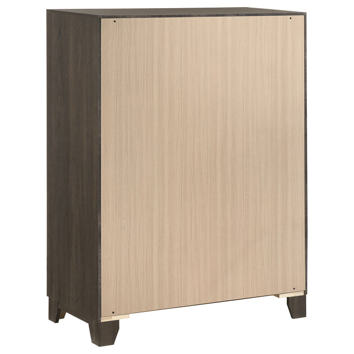 Farre 5-piece Eastern King Storage Bedroom Set Dark Brown