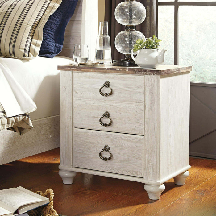 Ashley Express - Willowton Two Drawer Night Stand