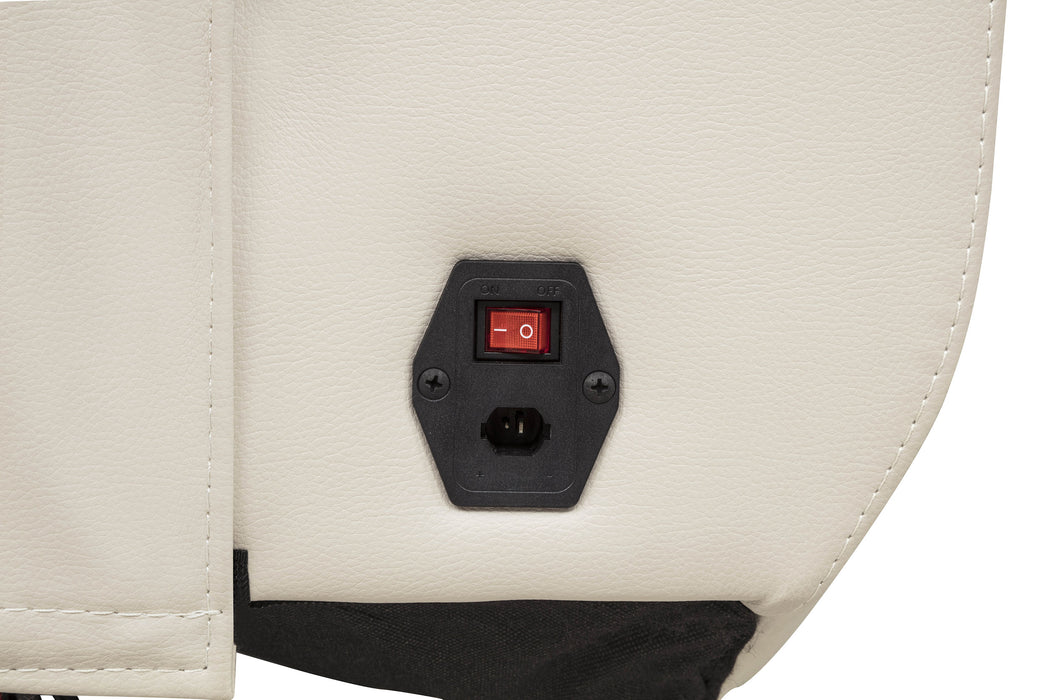 Rojas Dual Power Reclining Loveseat with Bluetooth Speakers Greige