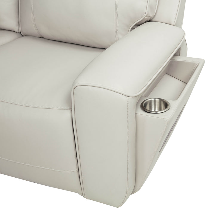 Rojas 3-Piece Dual Power L-Shaped Sectional Sofa with Bluetooth Greige