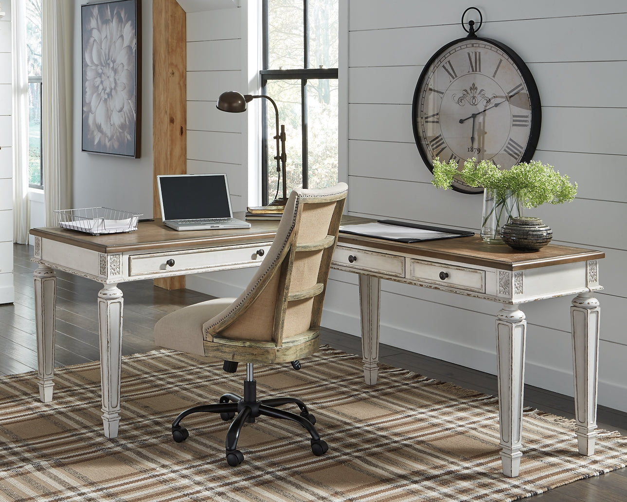 Ashley Express - Realyn 2-Piece Home Office Desk