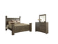 Juararo King Poster Bed with Mirrored Dresser