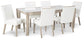 Wendora Dining Table and 6 Chairs