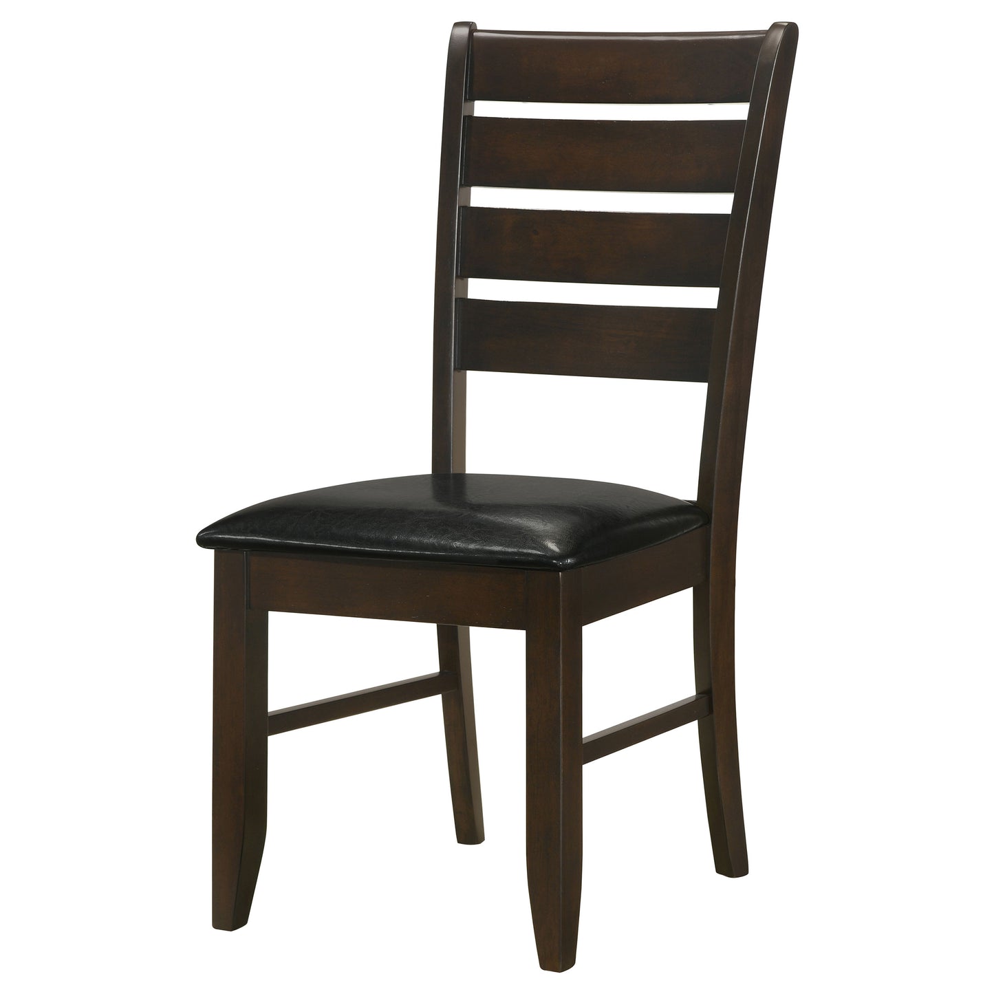 Dalila Ladder Back Side Chairs Cappuccino and Black (Set of 2)