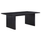 Brookmead Rectangular Dining Table with 18" Removable Extension Leaf Black
