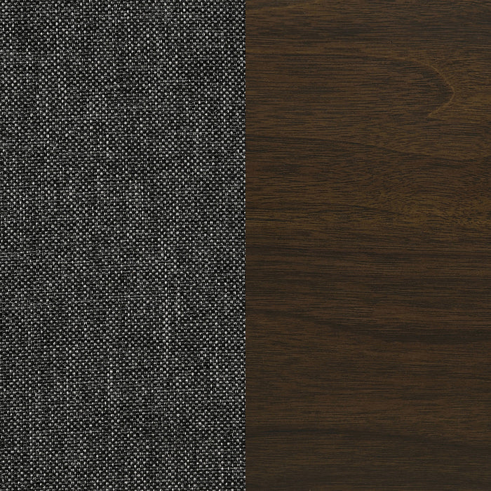 Wes 5-piece Rectangular Dining Table Set Dark Walnut