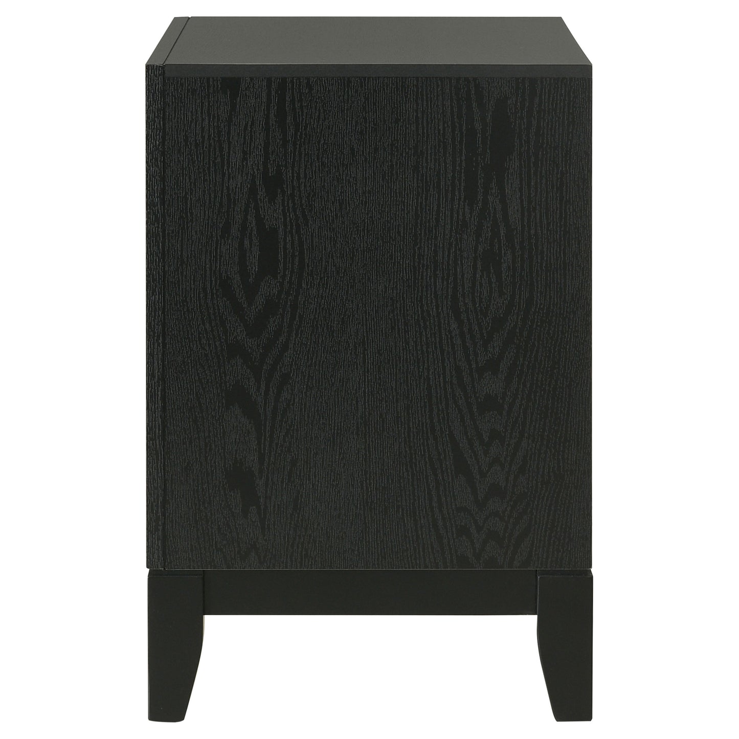 Valencia 2-drawer Nightstand Light Brown and Black
