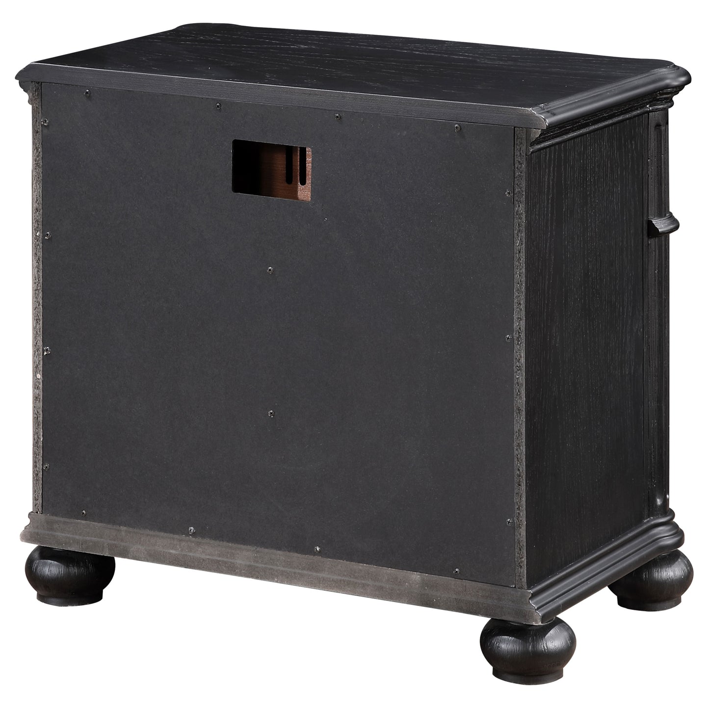 Celina 3-drawer Nightstand Bedside Table Black