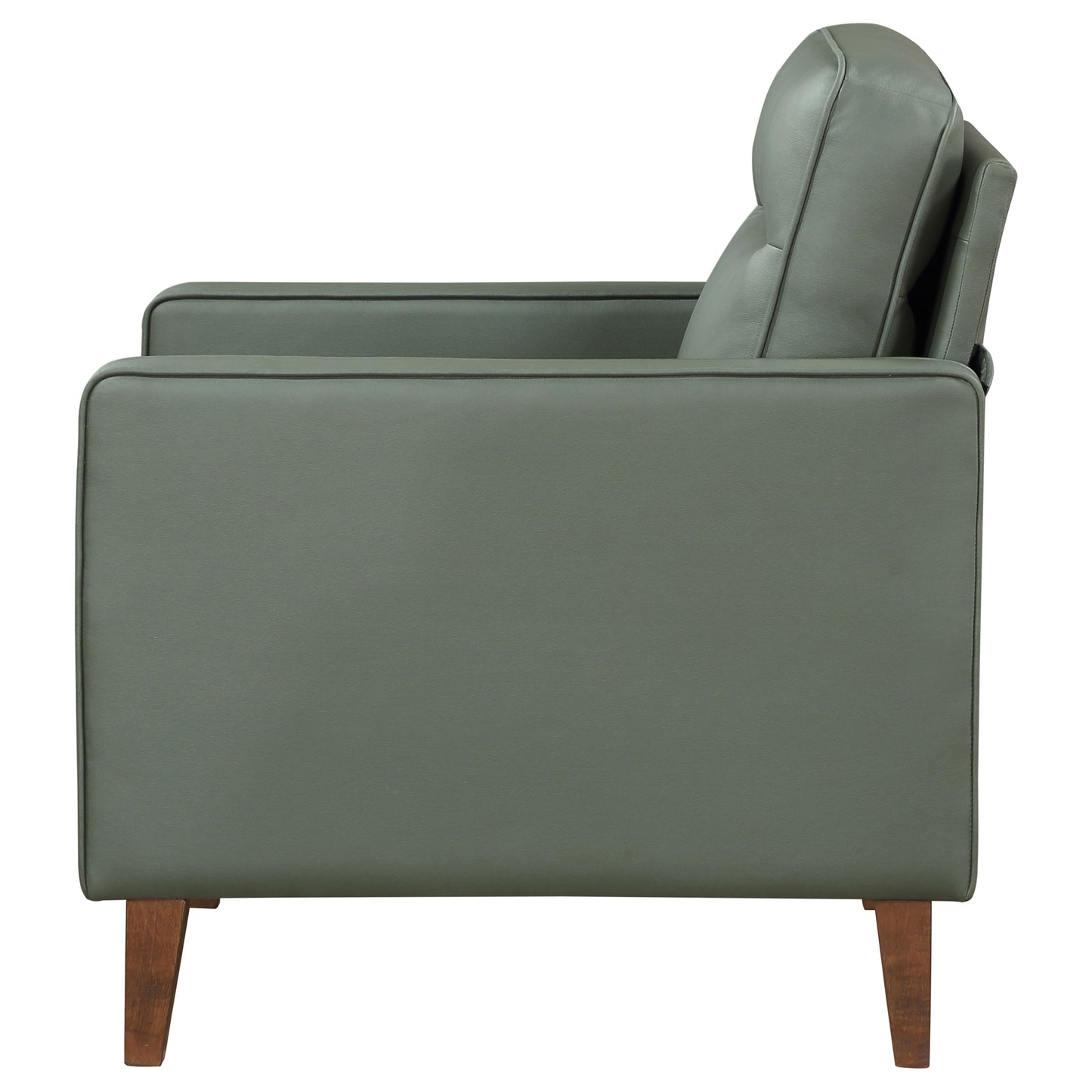 Jonah Upholstered Track Arm Accent Club Chair Green