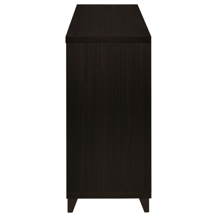 Lewes 2-door Engineered Wood 60-inch TV Stand Cappuccino