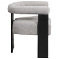 Ramona Boucle Upholstered Accent Side Chair Taupe and Black
